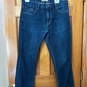 RVCA Regular Men's Dark Blue Straight Jeans Size 34